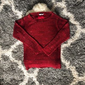 Time and tru lovely red sweater